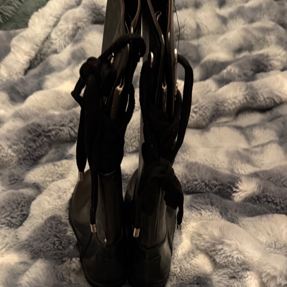 Coach Black and Dark Gray Winter Boots - Picture 5 of 5